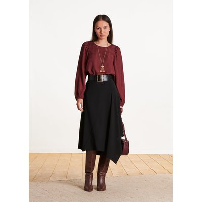 Jupe mi-longue asymétrique LA FEE MARABOUTEE