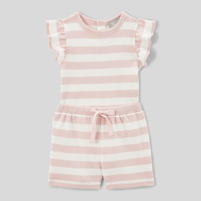 Ensemble body et short rayé en coton BIO GOTS MONOPRIX
