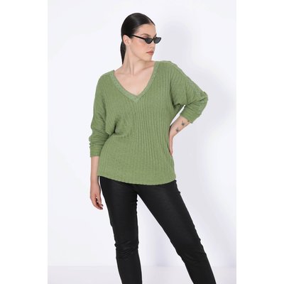 Pull en maille effet torsade avec galon JEAN-MARC PHILIPPE