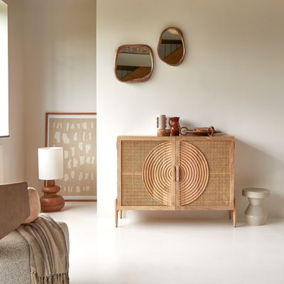 Buffet en manguier massif et rotin 115 cm SINA TIKAMOON