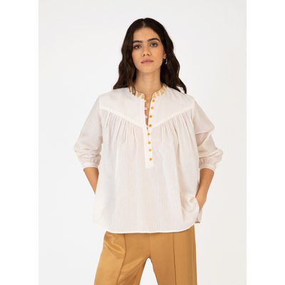 Blouse femme brillante top