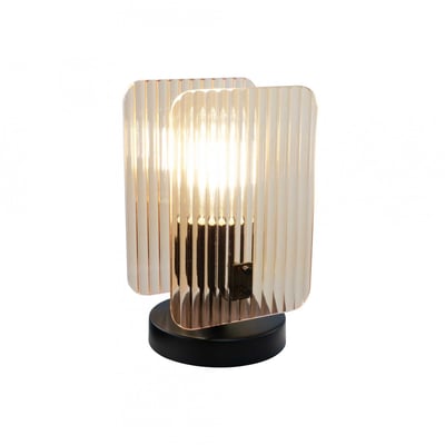 Lampe à poser en verre et métal, BOSCA C-CREATION