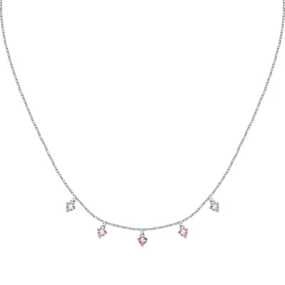 Collier en acier et oxyde de zirconium LA PETITE STORY
