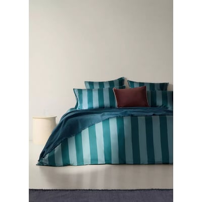Housse de couette rayures larges aquarelle Lit 180/200 cm MANGO HOME