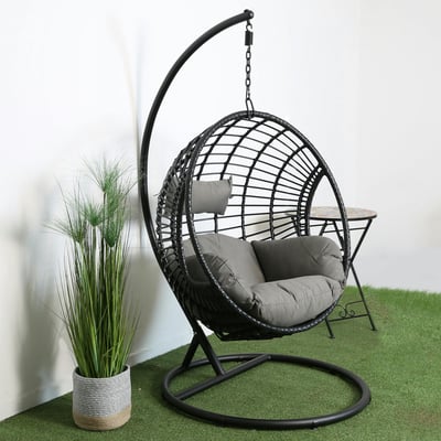 Fauteuil oeuf suspendu en résine SOUTH BEACH PIER IMPORT