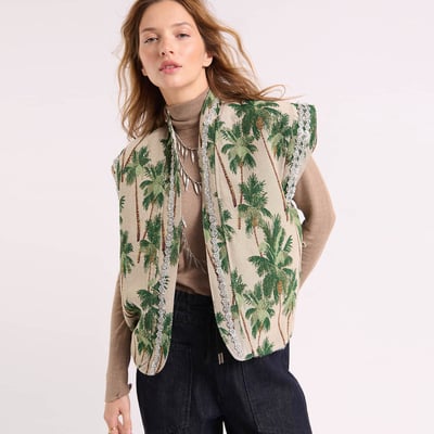 Veste sans manches à motifs LUCILLE WILD