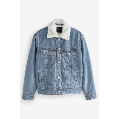 Veste en jean avec doublure peau lainée NEXT