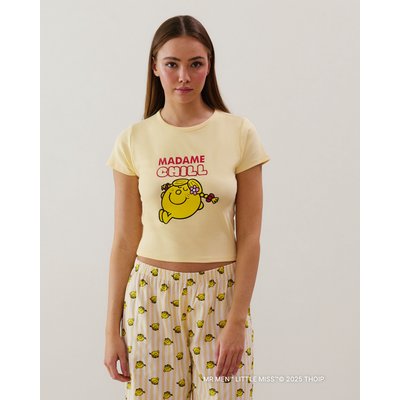 Top court en jersey jaune madame chill BABYCHIPIZ UNDIZ