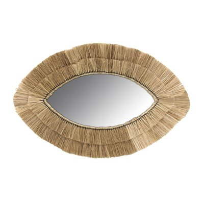 Miroir oeil en jonc naturel AUBRY GASPARD