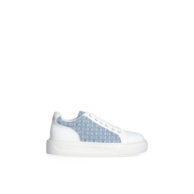 Sneakers monogramme en cuir LIU JO