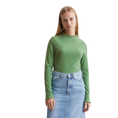 T-shirt long à côtes slim en jersey stretch en coton organique MARC O’POLO DENIM