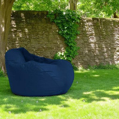Pouf poire géant extérieur bleu ARTA PIER IMPORT