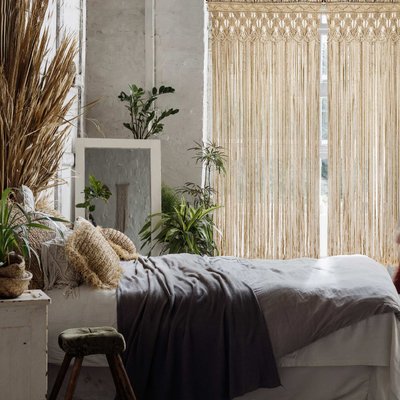 Rideau de porte tissé en macramé HOME MAISON