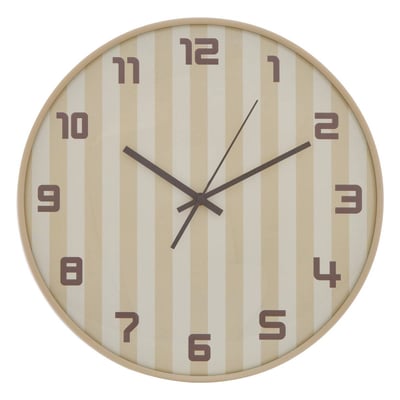 Horloge Larry D.36cm beige ATMOSPHERA