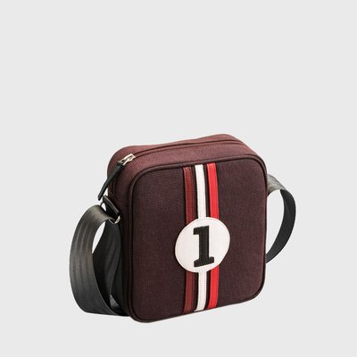 E2R Sac bandoulière homme grise style italien durable Rino OH MY BAG