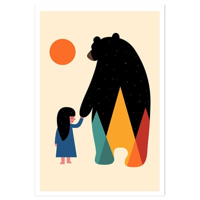 Affiche enfant go home HEXOA
