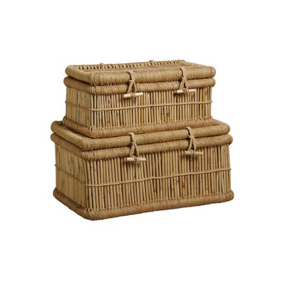 Malles en roseau naturel (Lot de 2) AUBRY GASPARD