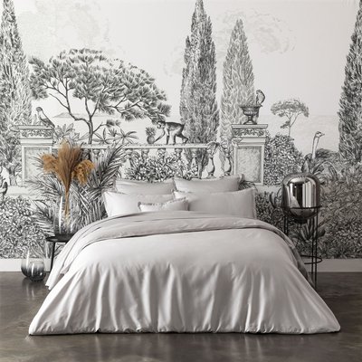 Housse de couette unie en satin de coton bio, TEOPHILE ALEXANDRE TURPAULT