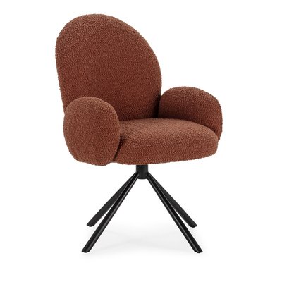 Chaise de bureau en tissu bouclette et métal- DOURO DRAWER