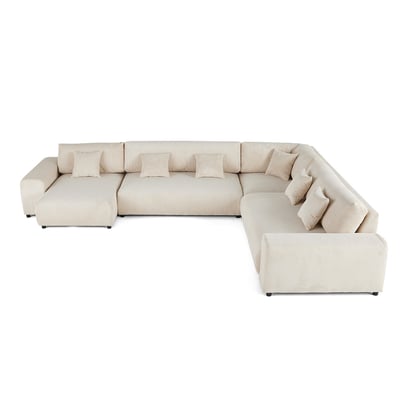 Canapé d'Angle droit 8 places - GARANCE LISA DESIGN