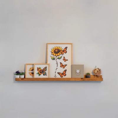 Декоративная полка на стену из дерева Huhu291  / Хуху291 SO'HOME