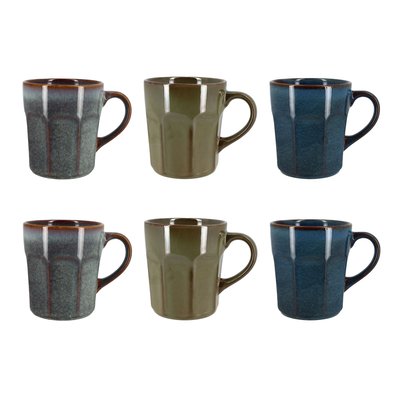 Lot de 6 mugs 34cl en grès Macchiato main image 0