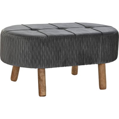 Banc en bois et velours, Scandi RECOLLECTION
