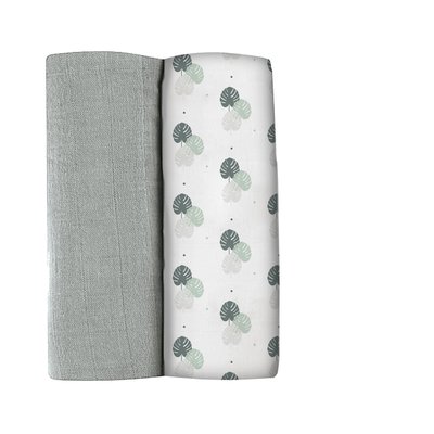 Lot de 2 langes XXL en coton 120X120 cm BEABA
