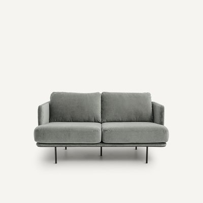 2-Sitzer-Sofa Antoine, Samt Stonewashed, Design by E. Gallina AM.PM