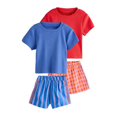 Pyjama short avec bas tissé, lot de 2 NEXT