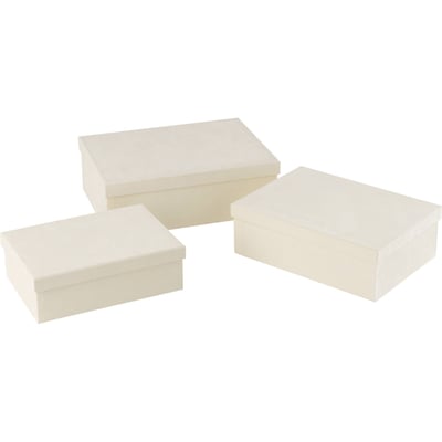 Set de 3 boîtes rectangulaires en papier RECOLLECTION