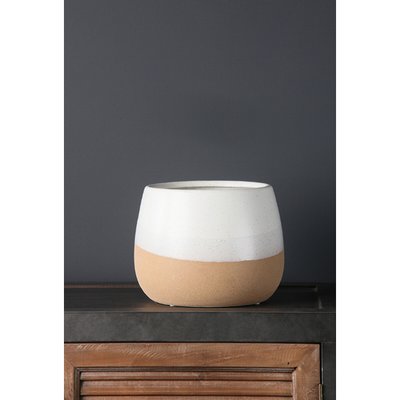 17 x 22cm Two Tone Curved Planter SO'HOME