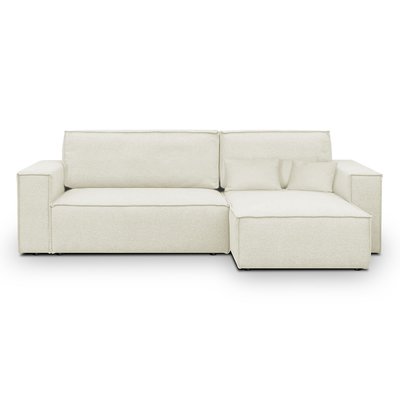 Canapé d'angle convertible 4 places en tissu - LIVIA NEW HOMIFAB