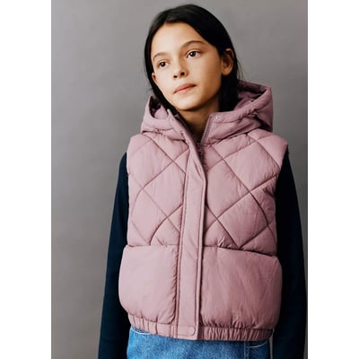 Gilet matelassé à capuche MANGO KIDS