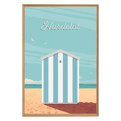 Tableau mural illustration Hardelot CEANOTHE