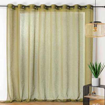 Voilage grande largeur semi-transparent LINDER