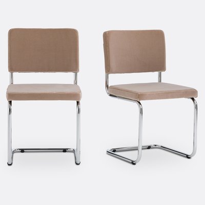 Set van 2 cantilever stoelen in fluweel, Sarva LA REDOUTE INTERIEURS