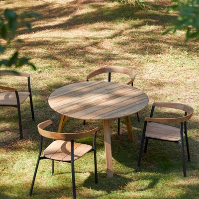 Table de jardin en teck massif recyclé 6 pers. KATRINE TIKAMOON