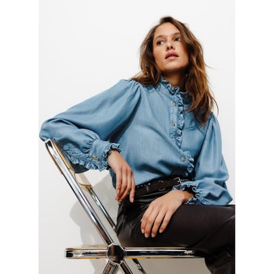 Chemise volantée en lyocell PROMOD