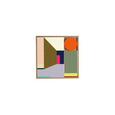 Tableau en bois taquin de perspectives 48 x 48 - BONAIRE TAQUIN