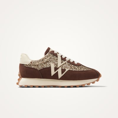 Baskets monogramme à lacets avec semelle running FLOW Initials VANESSA WU