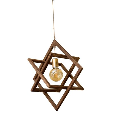 Suspension en bois et jute Nora HANAH HOME
