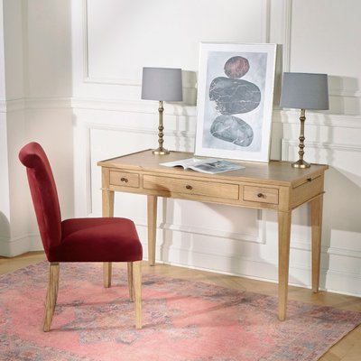 Bureau 3 tiroirs en chêne CAMUS ROBIN DES BOIS