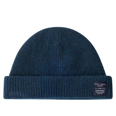 Bonnet Côtelé Avec Logo PEPE JEANS
