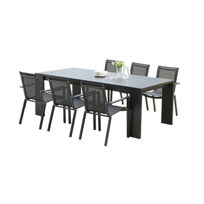 Ensemble en aluminium, 6 fauteuils IBIZA WILSA GARDEN