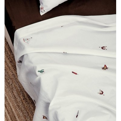 Drap plat 1 personne en coton bio, PETITE PLUME KADOLIS