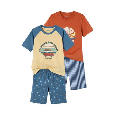 Lot de 2 pyjashorts "Summer Surf" VERTBAUDET