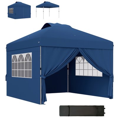 Barnum pop-up 2,97L x 2,97l x 2,84H m sac inclus OUTSUNNY