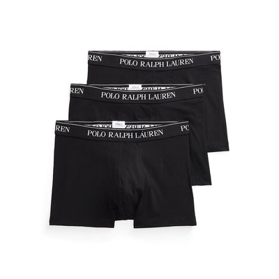 Комплект из 3-х трусов-боксеров однотонных классических POLO RALPH LAUREN