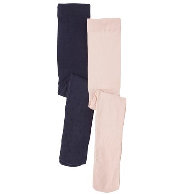 Lot de 2 collants "étoiles" VERTBAUDET